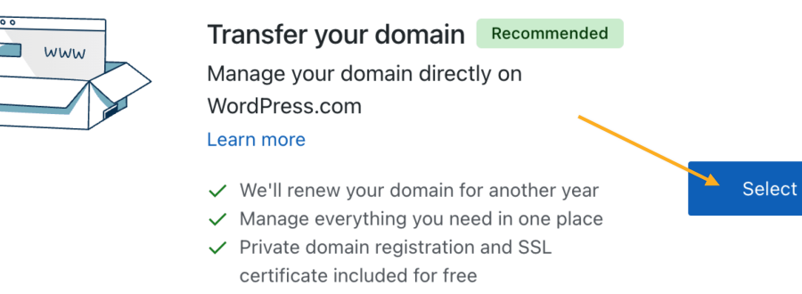 ¿Debo transferir mi dominio a WordPress?
